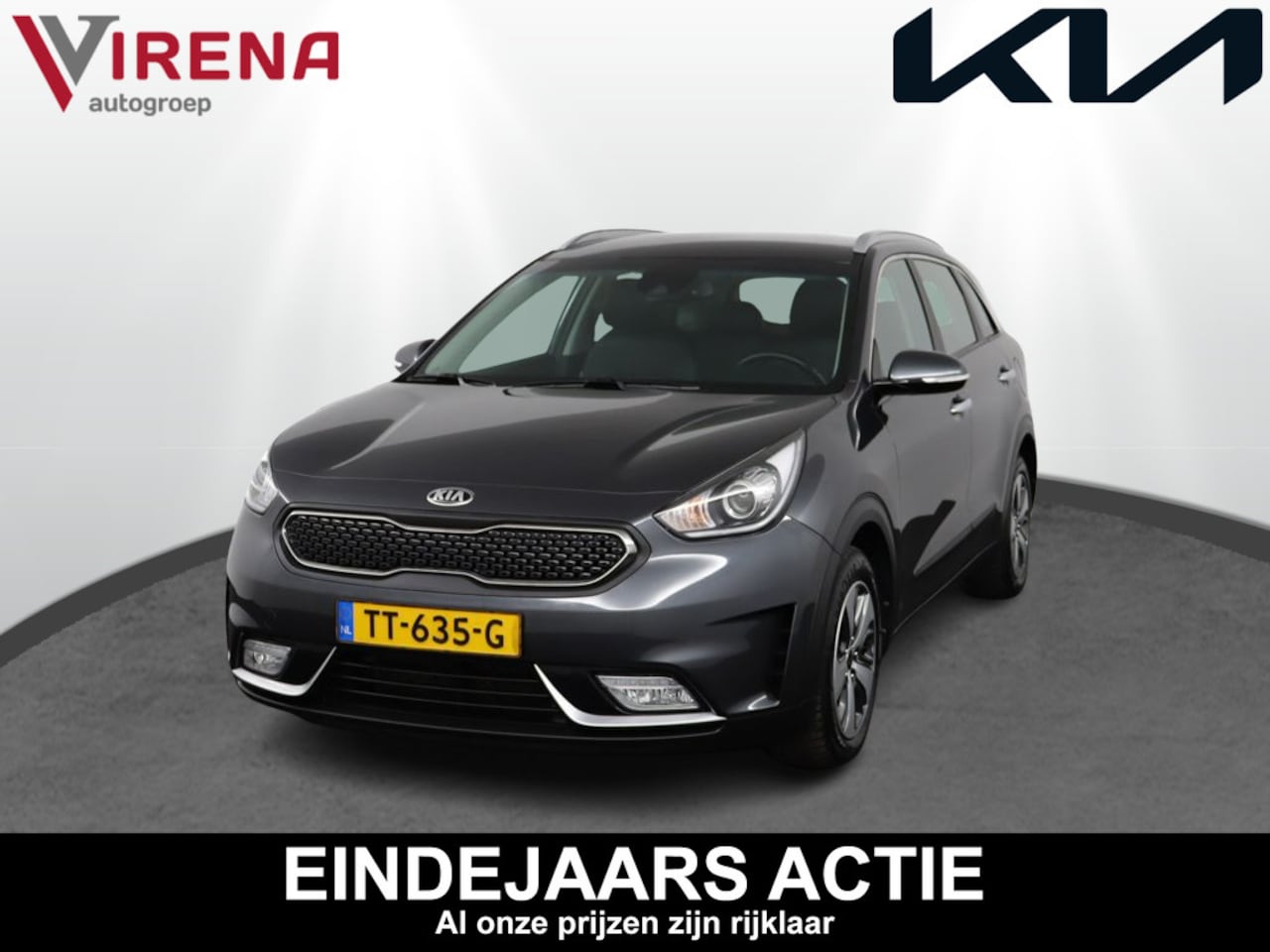 Kia Niro - 1.6 GDi Hybrid DynamicLine - Airco - Navigatie - Camera - Cruise Control - Fabrieksgaranti - AutoWereld.nl