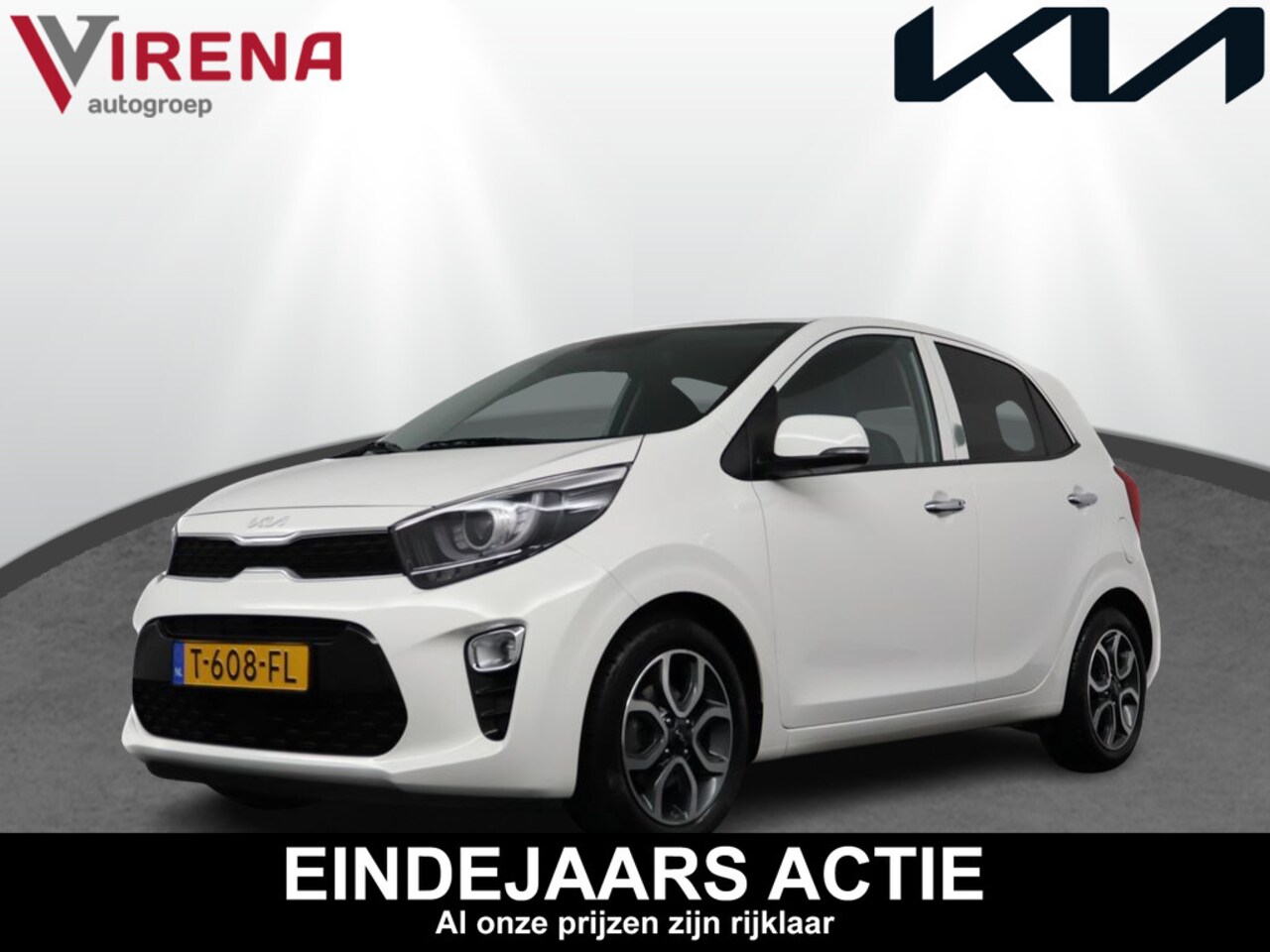 Kia Picanto - 1.0 DPi DynamicPlusLine - Navigatie - Climate Control - Apple Carplay-/Android Auto - Acht - AutoWereld.nl