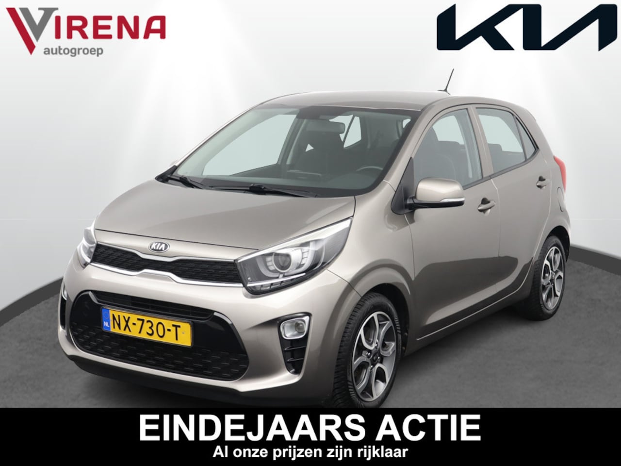 Kia Picanto - 1.0 CVVT First Edition - Navigatie - Climate Control - Lichtmetalen velgen - 12 maanden BO - AutoWereld.nl