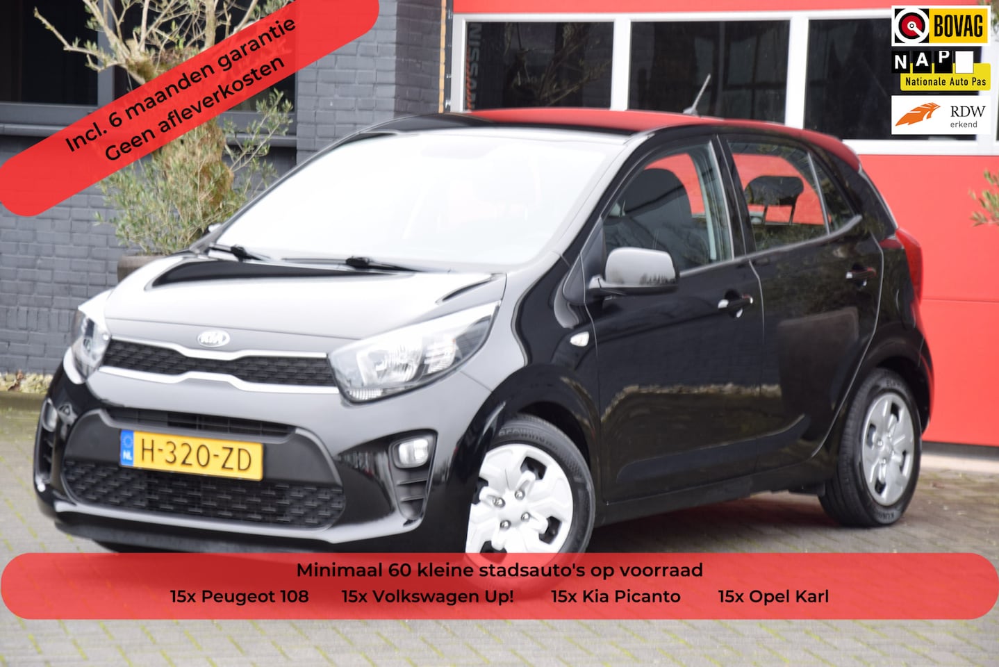 Kia Picanto - 1.0 MPi ComfortPlusLine 2020 Airco 5 Deurs 15x op voorraad! - AutoWereld.nl