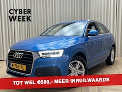 Audi Q3 - 1.4 TFSI S-Line Sport *Hainan Blue* LED, Side Assist, PDC V+A, Elektr. Kofferklep, Navigat