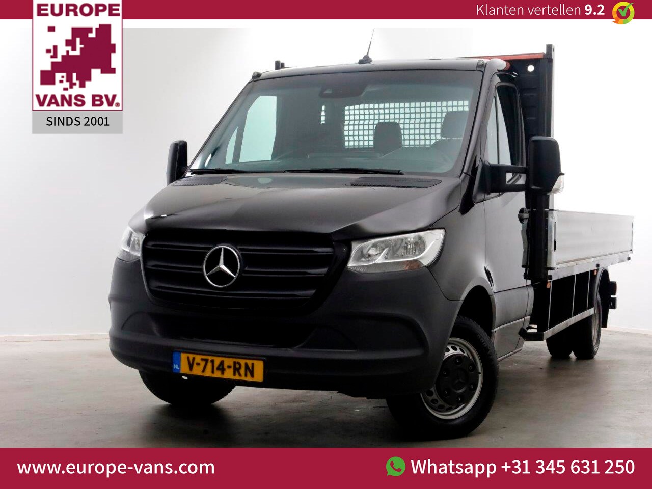 Mercedes-Benz Sprinter - 514 CDI 143pk E6 7G Automaat Open Laadbak L430cm Trekhaak 3500kg 09-2018 - AutoWereld.nl