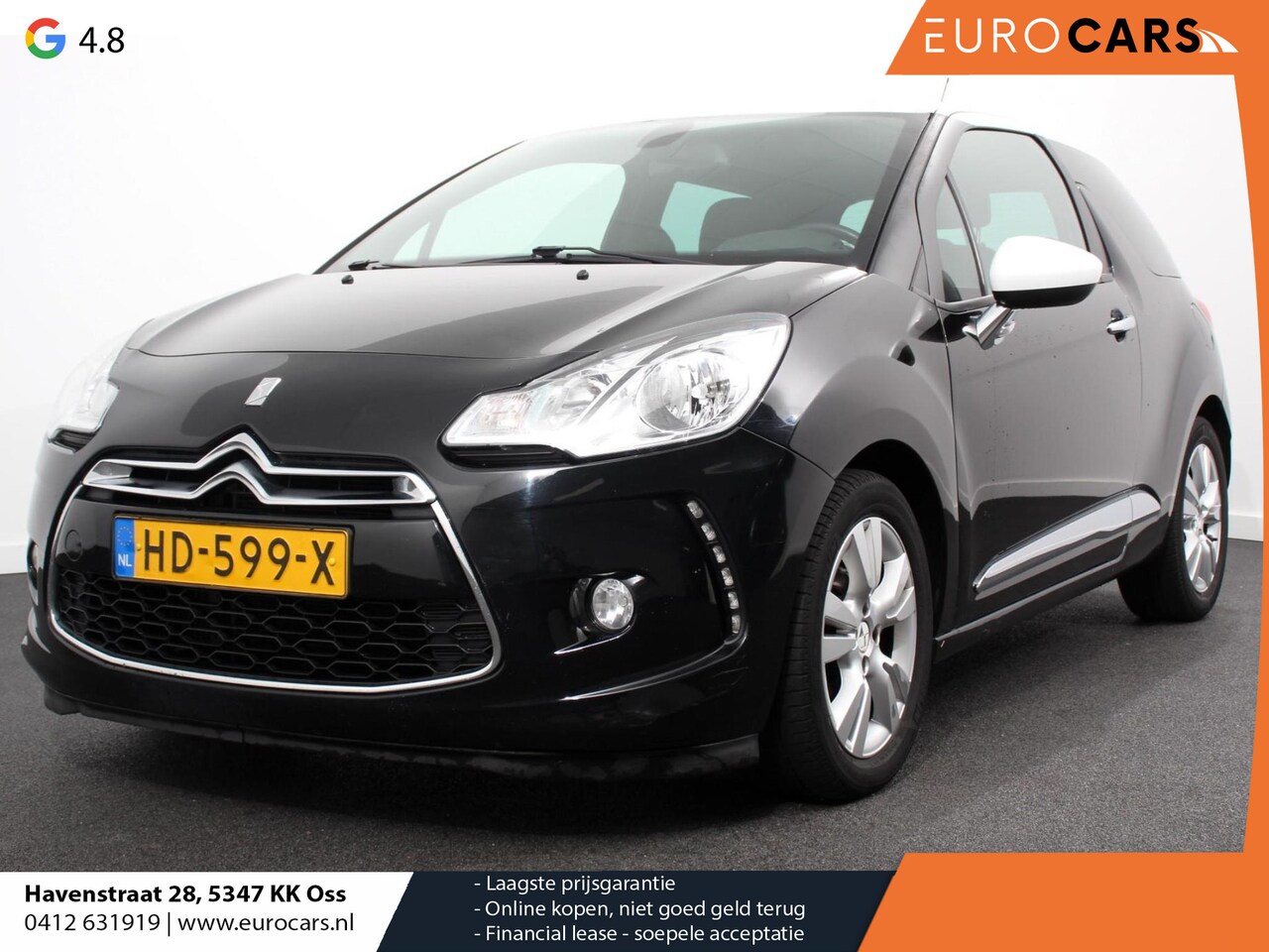 DS 3 - 1.2 PureTech Automaat Business | Navigatie | Climate control | Hifi systeem | Parkeer sens - AutoWereld.nl