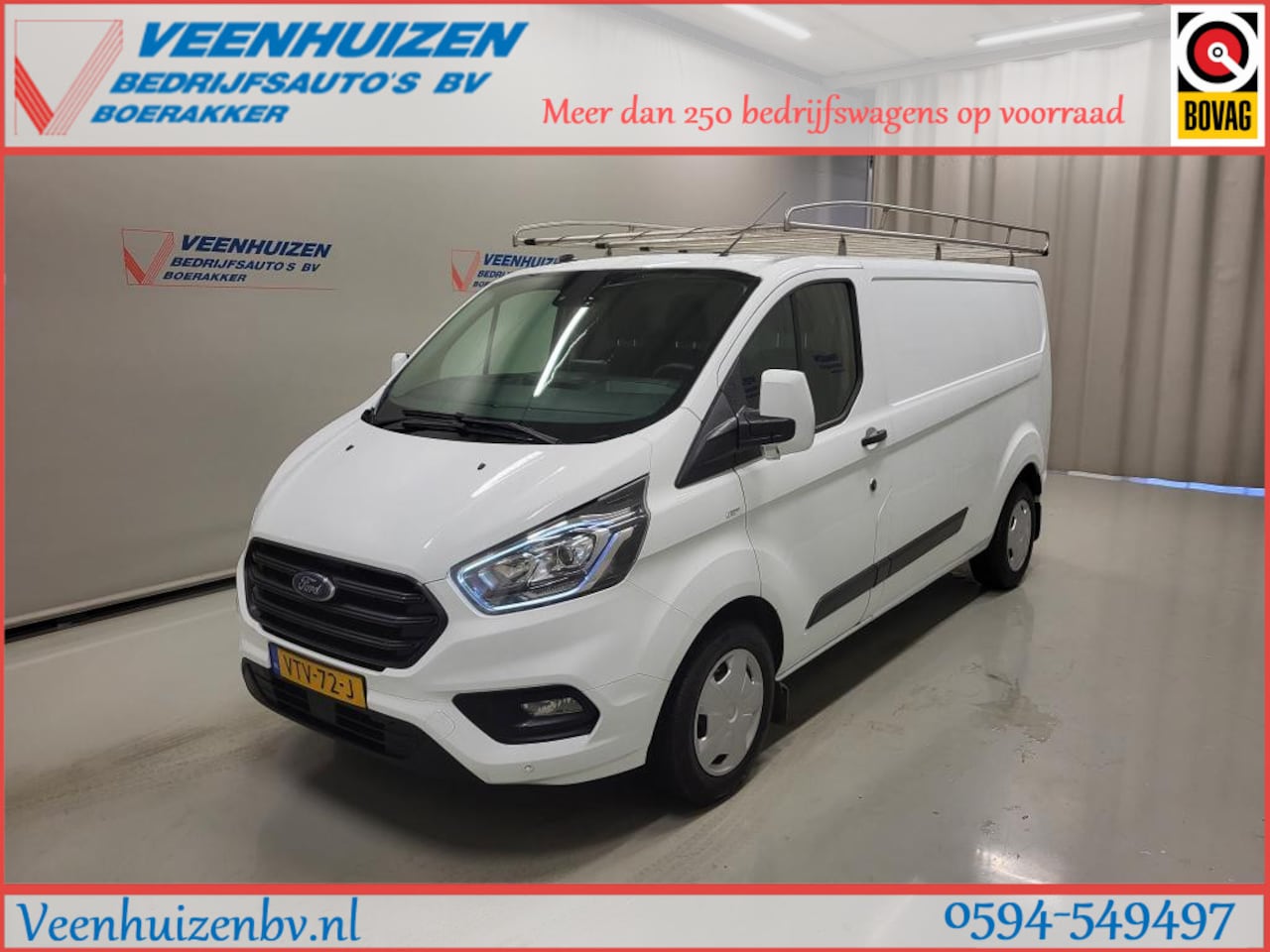 Ford Transit Custom - 2.0TDCI 130pk L2/H1 Automaat Euro 6! - AutoWereld.nl