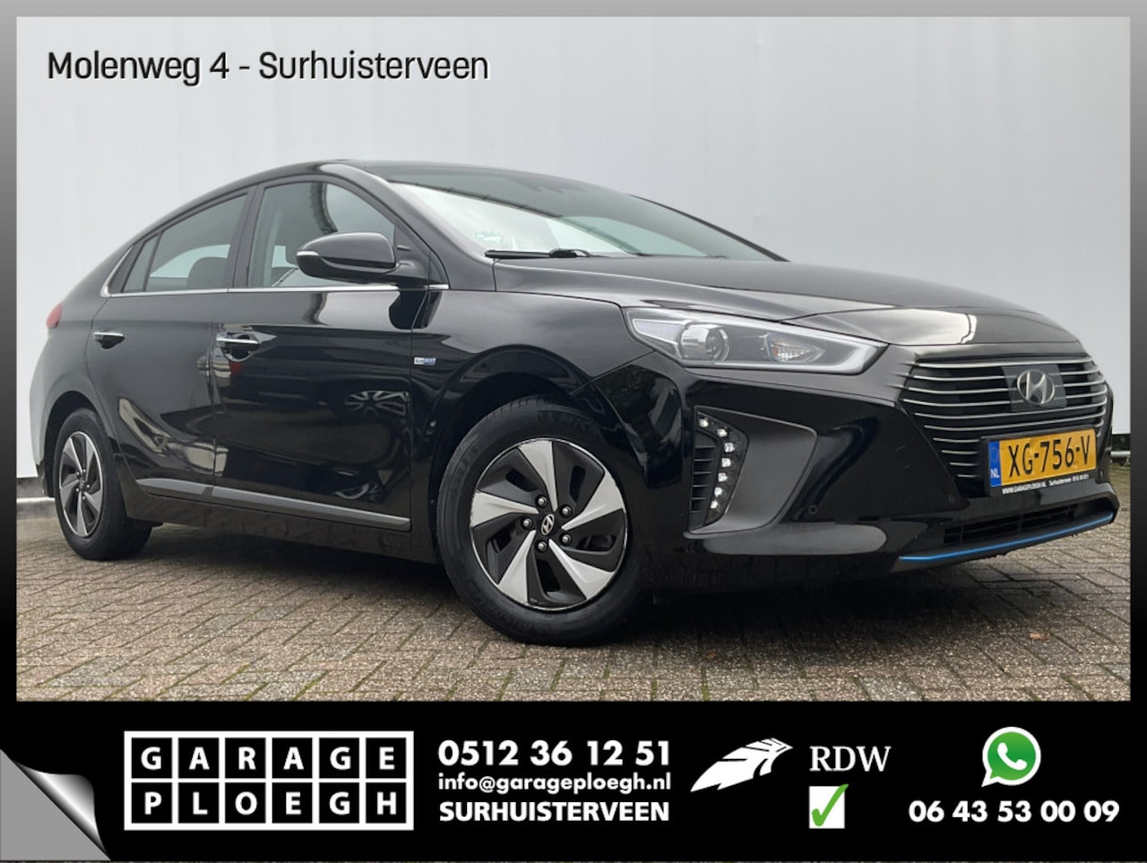 Hyundai IONIQ - 1.6 GDi Premium Automaat Pano.dak Adap.Cruise Stoelverw/ventilatie VOL Opties! - AutoWereld.nl