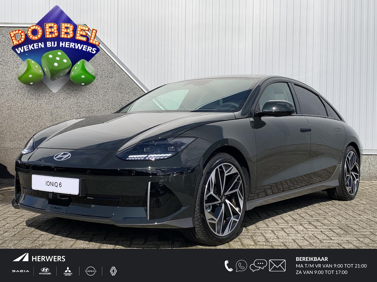 Hyundai IONIQ 6 - Lounge 77 kWh / €12.955,- voordeel! / Digital Green Pearl / 20 Inch Lichtmetalen Velgen / - AutoWereld.nl