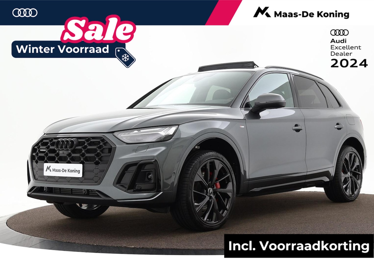 Audi Q5 - S edition Competition 50 TFSI e 299 pk · Bang & Olufsen premium 3D · Bekleding Leder/Alcan - AutoWereld.nl