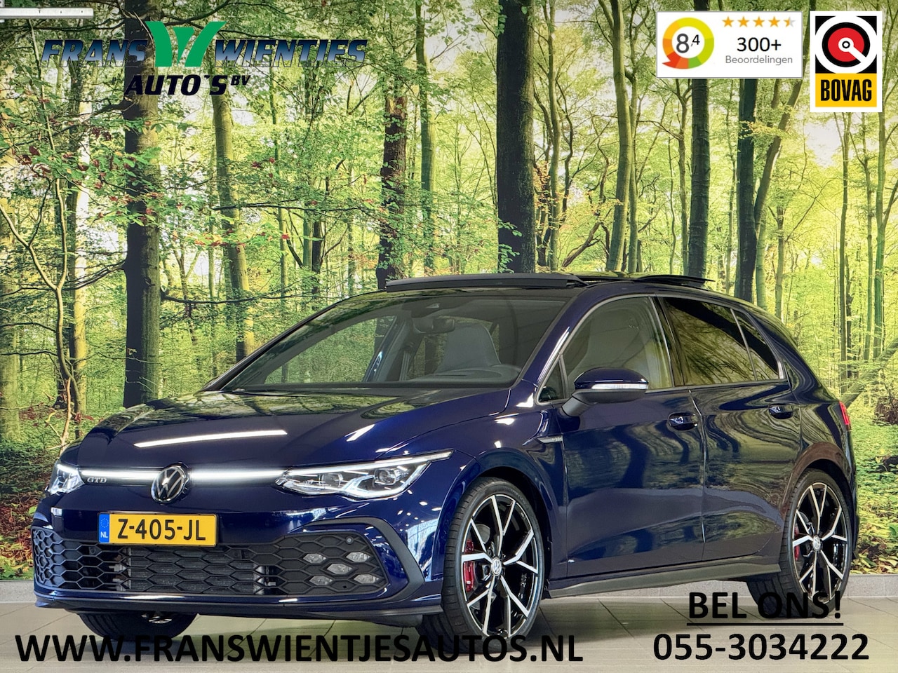 Volkswagen Golf - 2.0 TDI GTD | 200 PK! | Panoramadak | Head-Up Display | Wegklapbare Trekhaak | 19" Lichtme - AutoWereld.nl