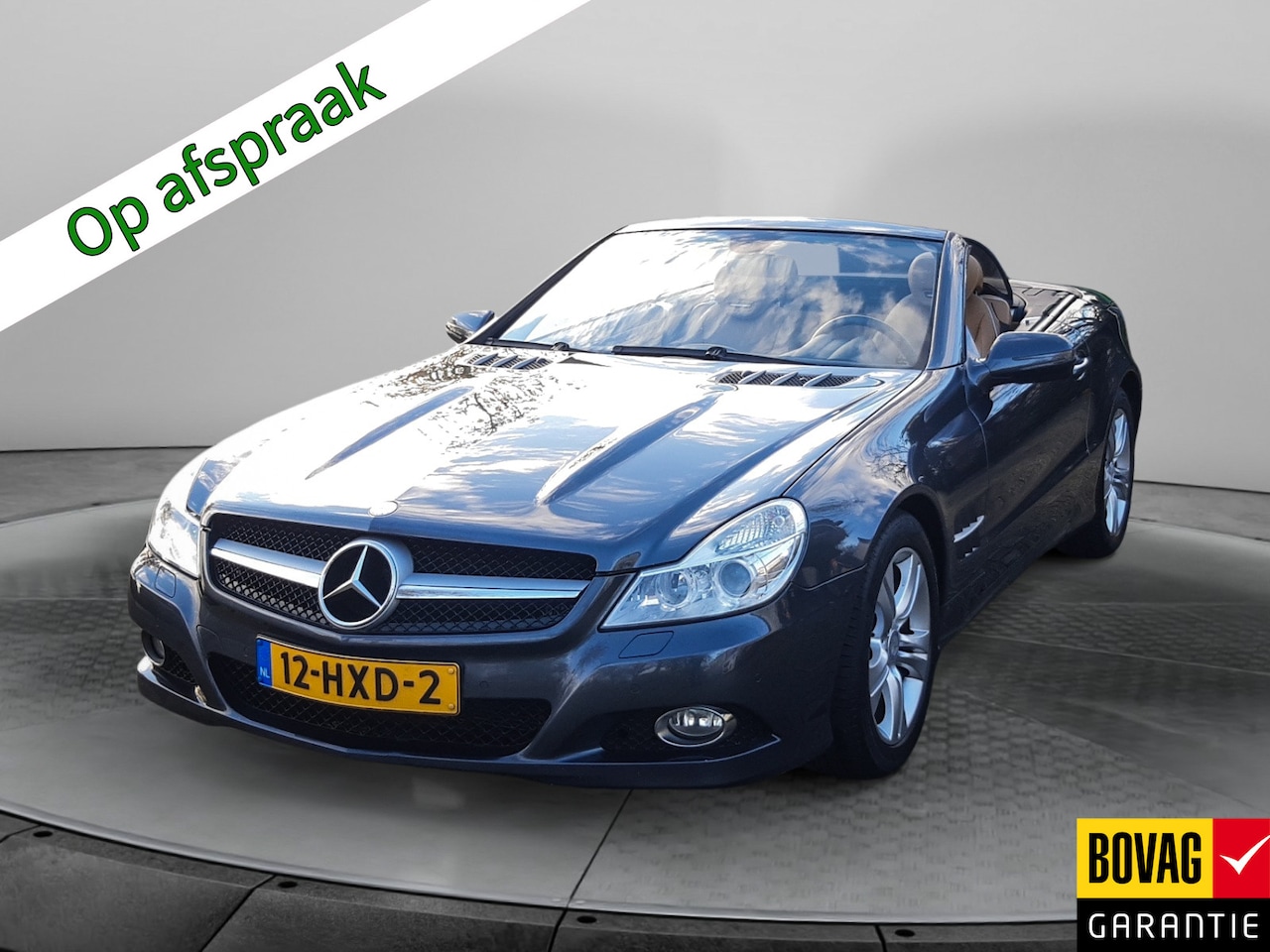 Mercedes-Benz SL-klasse Cabrio - 350 (316 PK) 1e-Eig, Keurig-Onderh, 12-Mnd-BOVAG, NL-Auto, Leer, Elek.-Klep, Navigatie, Cr - AutoWereld.nl