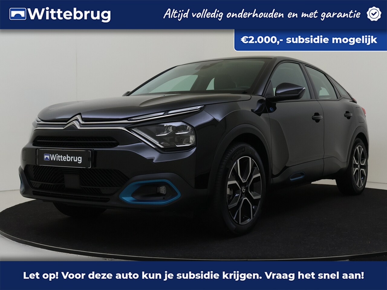 Citroën Ë-C4 - Feel Pack 50 kWh Subsidie Aanvraag Mogelijk | Parkeersensoren en Camera | Climate Control - AutoWereld.nl