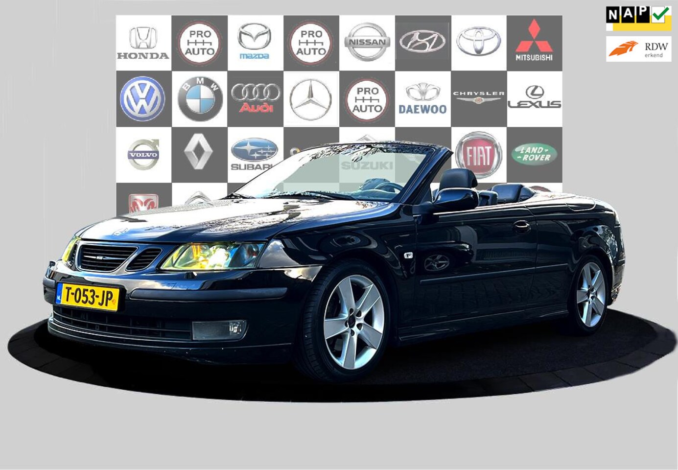 Saab 9-3 Cabrio - 2.8 V6 T Aero zeer nette auto 275 PK - AutoWereld.nl