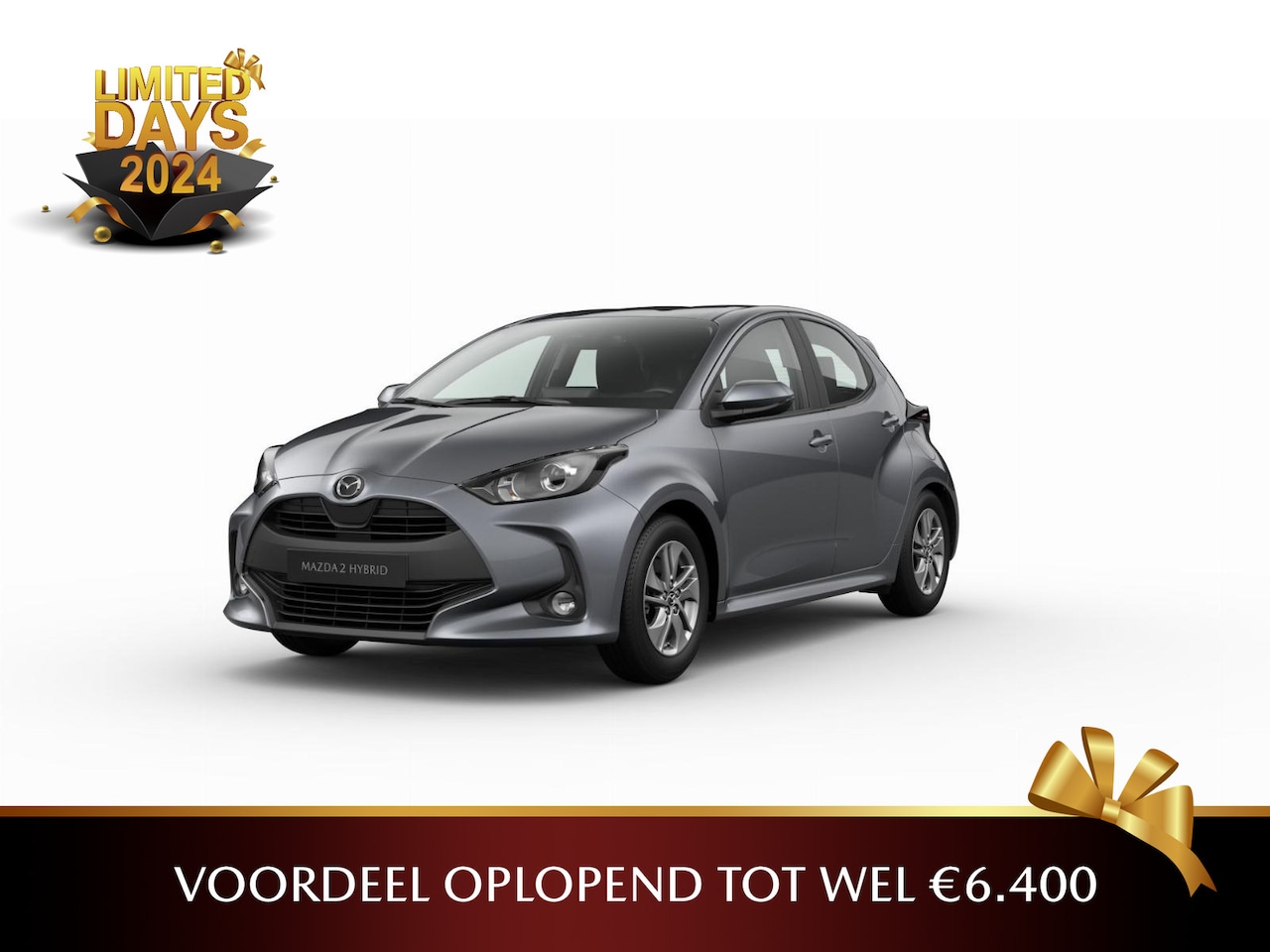 Mazda 2 Hybrid - 116 1AT Agile | 15-inch lichtmetalen velgen, Silver | 6 speakers | Achteruitrijcamera - AutoWereld.nl