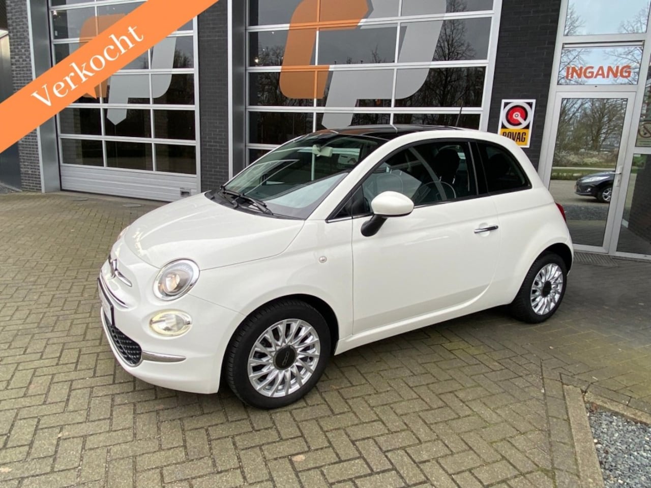 Fiat 500 - 0.9 TwinAir Turbo Lounge groot scherm panno nieuwe APK - AutoWereld.nl