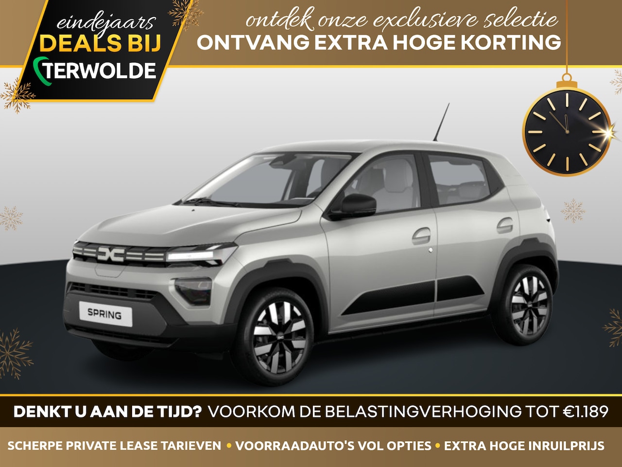 Dacia Spring - Electric 65 1AT Expression | Cruise Control met snelheidsbegrenzer | ISOFIX-bevestigingssy - AutoWereld.nl