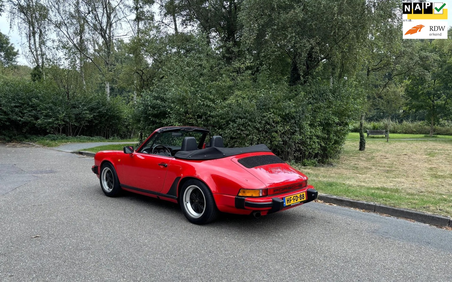 Porsche 911 Cabrio - 3.2 History-Turbo Seats- Revised Engine+box. - AutoWereld.nl