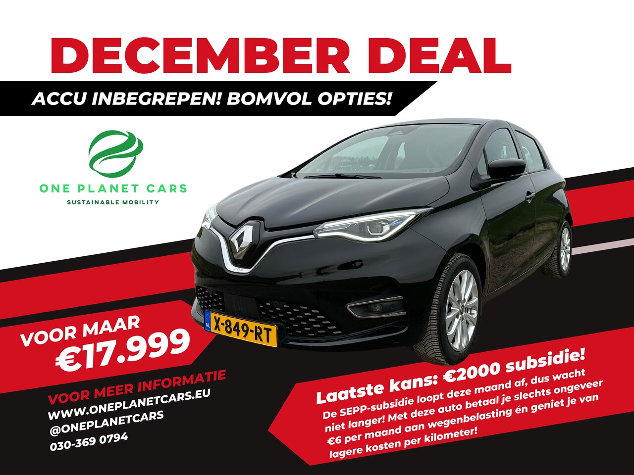 Renault Zoe - R135 Intens 50 Accu Inc! €16.980 met Subsidie! WinterPack + Garantie! - AutoWereld.nl