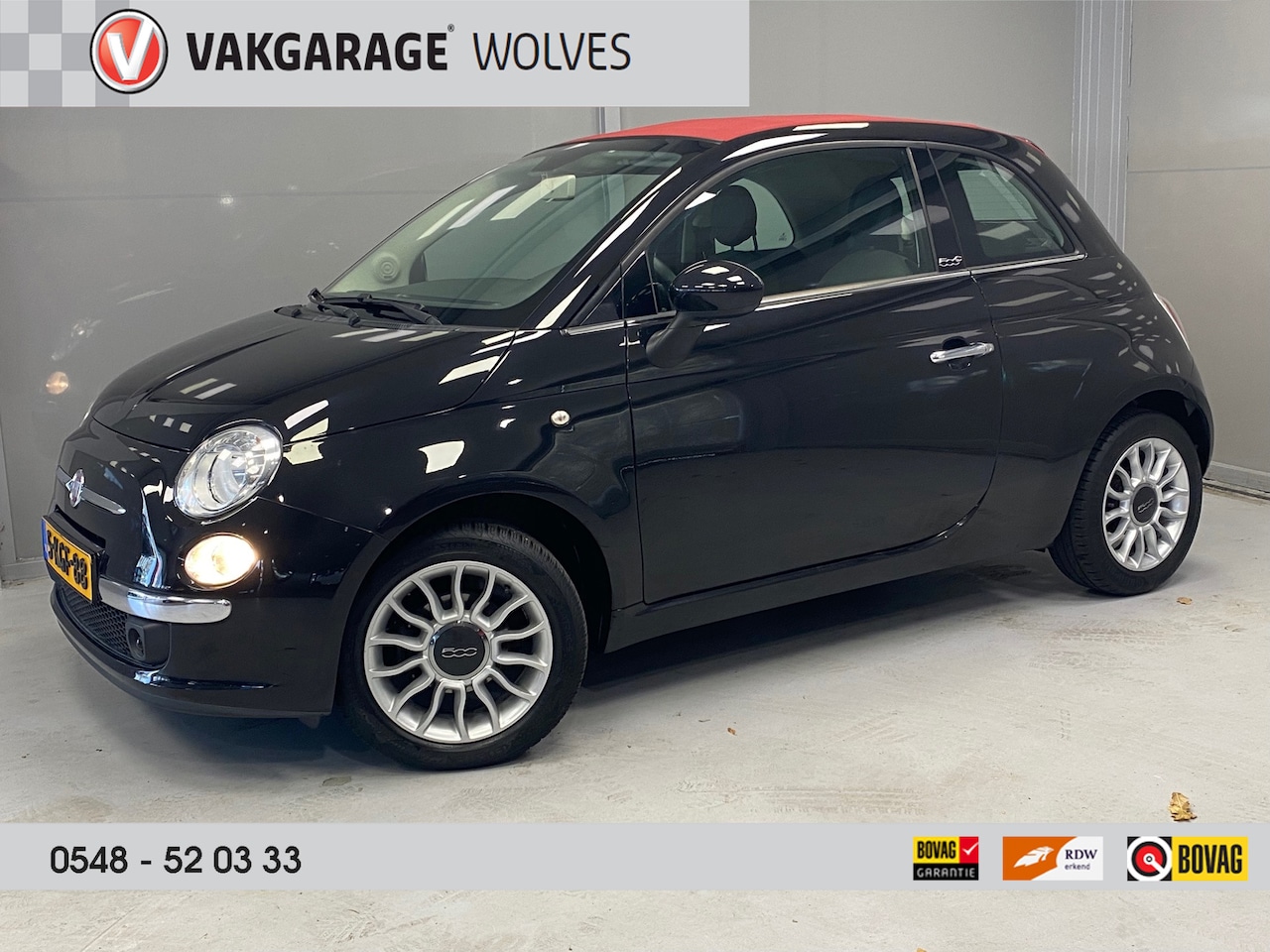 Fiat 500 C - 1.2 Cabrio | HALF LEER | LM VELGEN | SPORTSTOELEN | - AutoWereld.nl