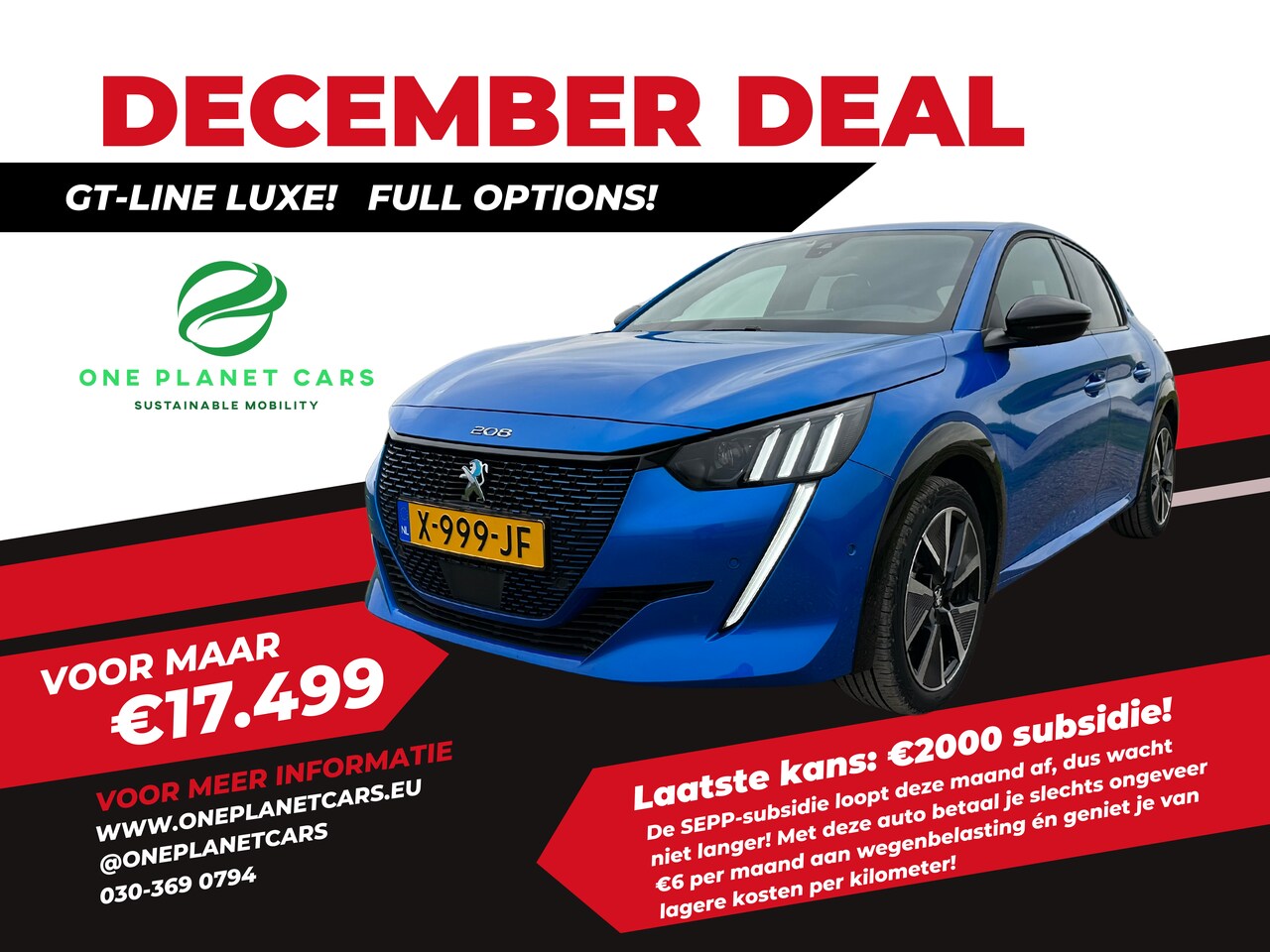 Peugeot e-208 - EV 50kWh GT Luxe uitvoering! €15.499 met SEPP! CarPlay & veel meer! - AutoWereld.nl