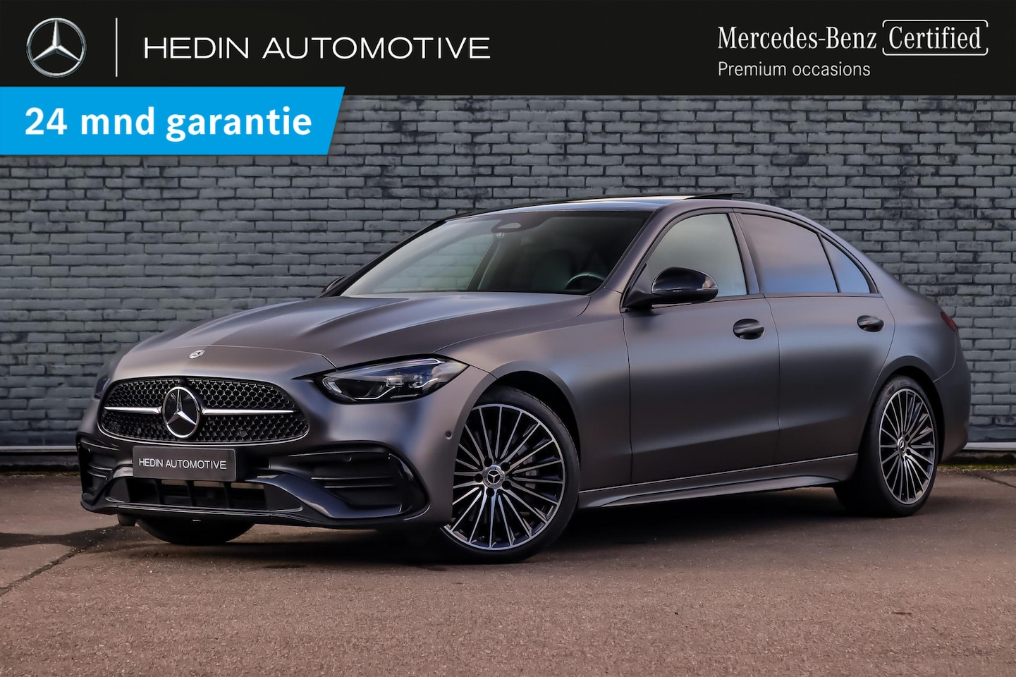 Mercedes-Benz C-klasse - C 180 Limousine Automaat AMG Line | Nightpakket | Panoramadak | Parktronic | Sfeerverlicht - AutoWereld.nl