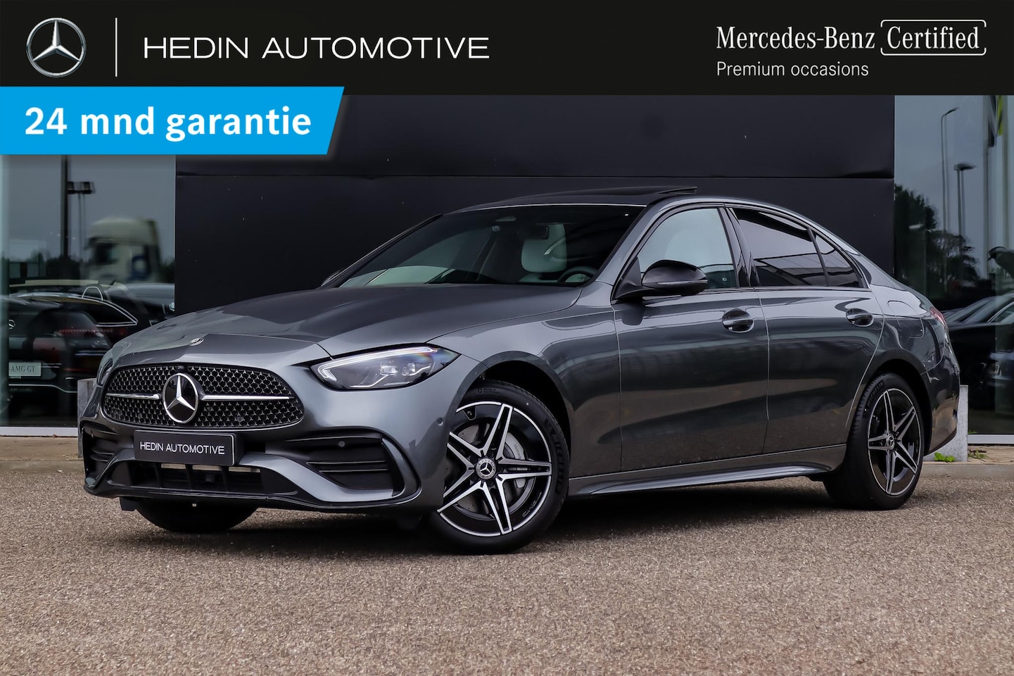 Mercedes-Benz C-klasse - C 300e Limousine Automaat AMG Line | Nightpakket | Schuifdak - AutoWereld.nl