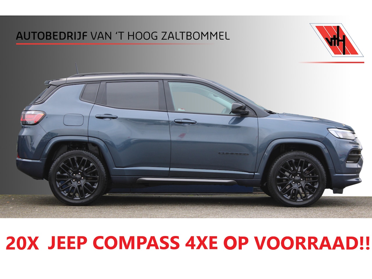 Jeep Compass - 4xe 240 Plug-in Hybrid Electric S LEDER ACC NAVI CAMERA 19'' - AutoWereld.nl