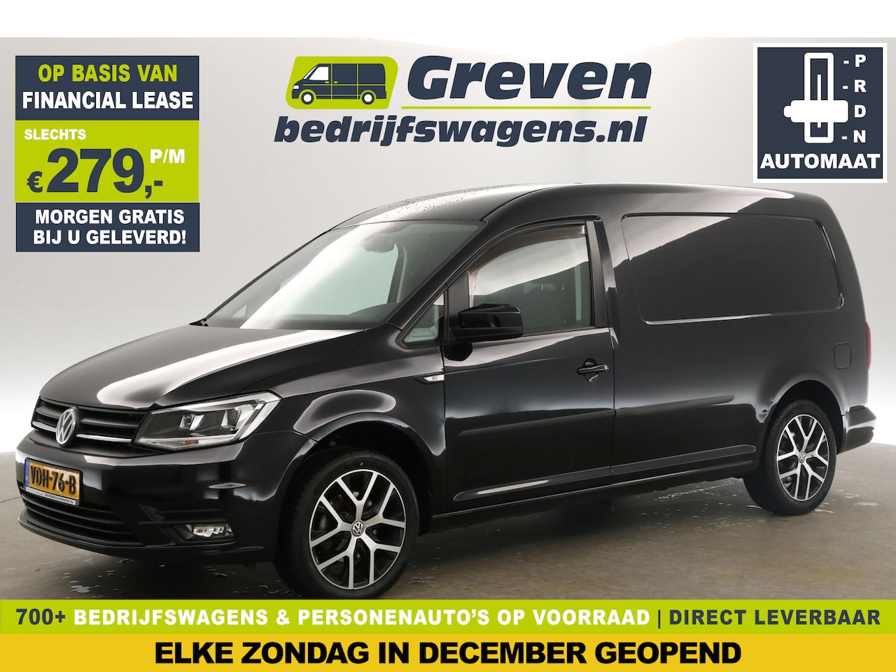 Volkswagen Caddy Maxi - 2.0 TDI L2H1 Automaat Airco Carplay Parkeersensoren DSG Navigatie 17"LMV Trekhaak - AutoWereld.nl