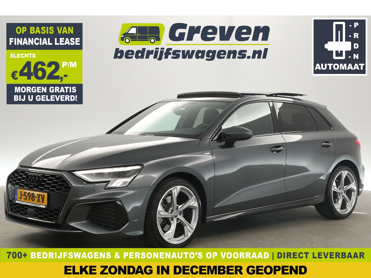 Audi A3 Sportback - 30 TFSI S-line Automaat Pano LED Virtual Clima Cruise Carplay Navi PDC 18"LMV - AutoWereld.nl