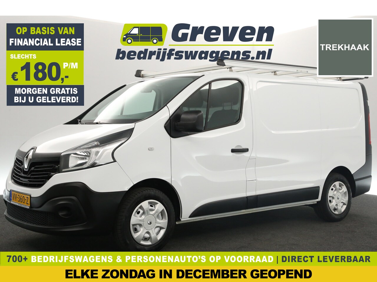 Renault Trafic - 1.6 dCi T29 L1H1 Airco Cruise Navi PDC Imperiaal LED Elektrpakket Trekhaak - AutoWereld.nl