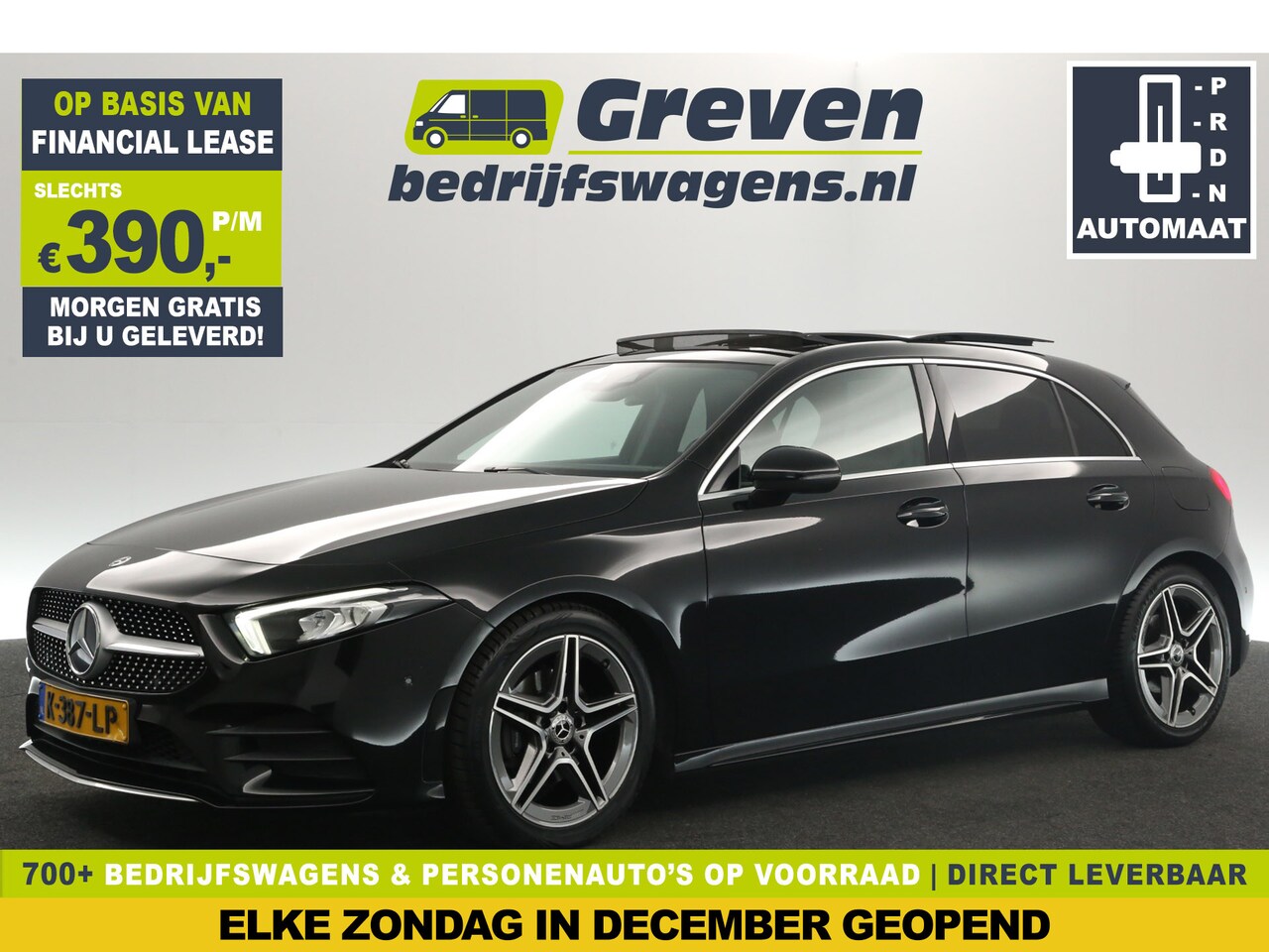 Mercedes-Benz A-klasse - 180 AMG Automaat Pano LED Virtual Camera Carplay Clima Cruise Navi 18"LMV PDC - AutoWereld.nl