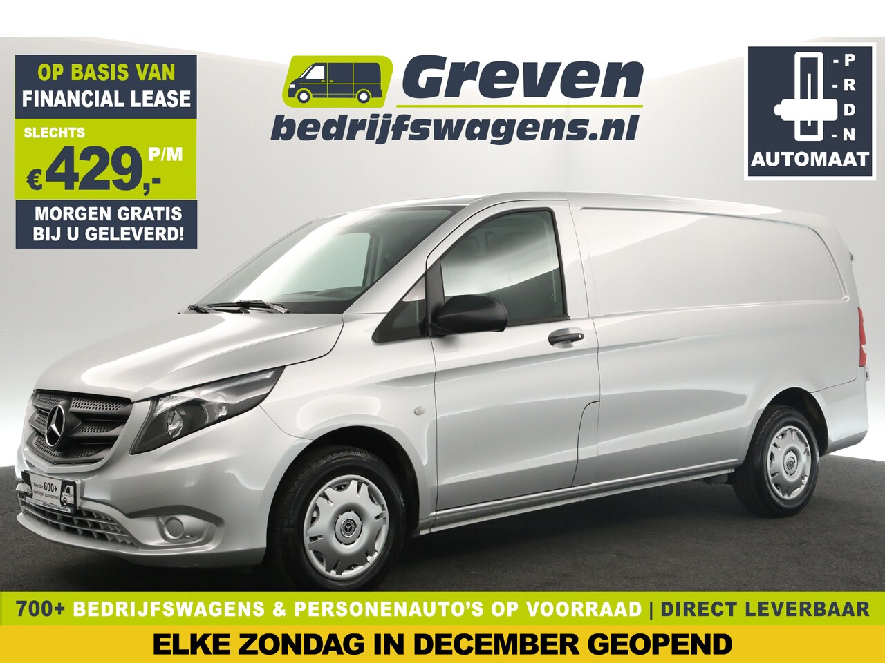 Mercedes-Benz Vito - 114 CDI Lang 136PK Automaat Airco Cruise Camera Navi 3 Persoons Elektrpakket Trekhaak - AutoWereld.nl