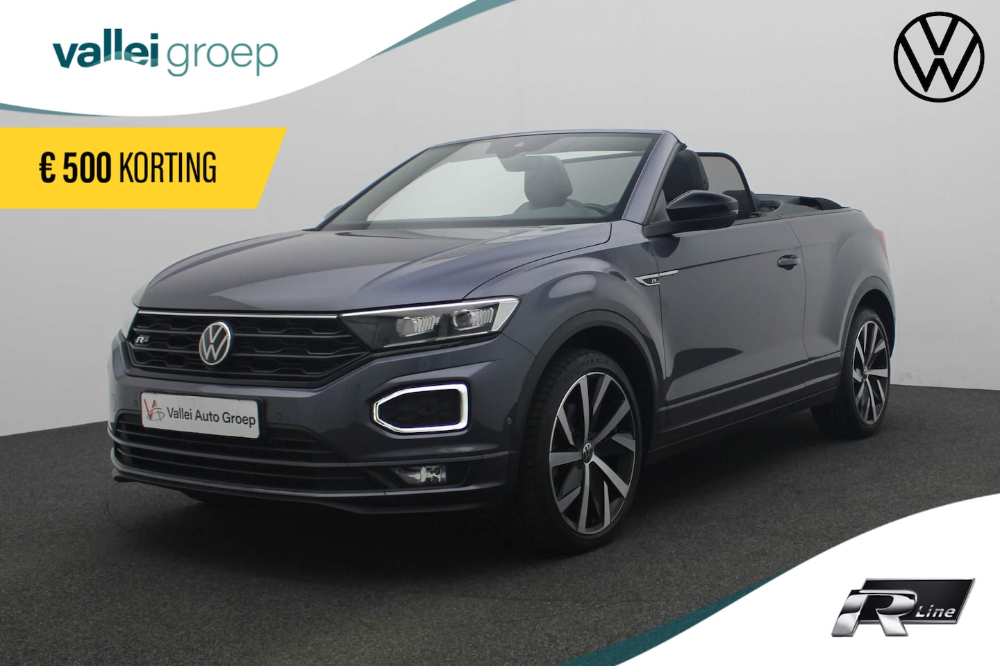 Volkswagen T-Roc Cabrio - 1.5 TSI 150PK DSG R-Line Black Style | Keyless | Navi | Camera | BEATS | Full LED | 19 inc - AutoWereld.nl