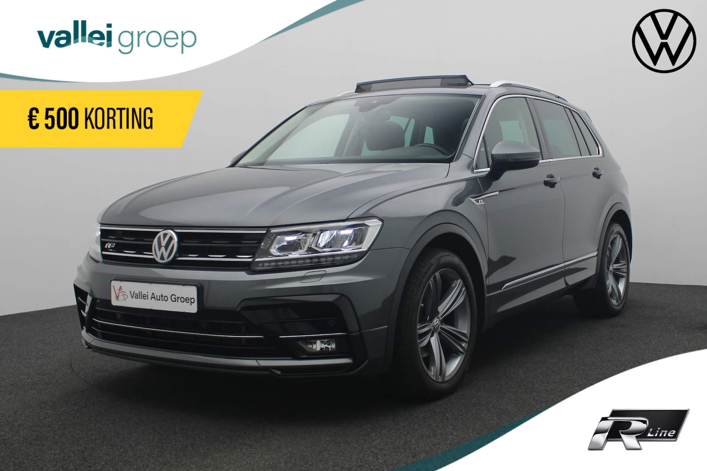 Volkswagen Tiguan - 1.5 TSI 150PK DSG ACT Highline Business R / R-Line | Pano | Navi | 19 inch | Parkeersensor - AutoWereld.nl