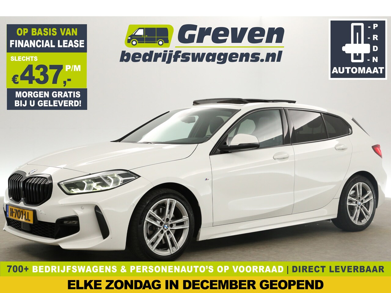 BMW 1-serie - 118i M-Sport 141PK Automaat Pano Clima Camera Carplay Cruise Navi Sfeerverl. LED Memory-Se - AutoWereld.nl