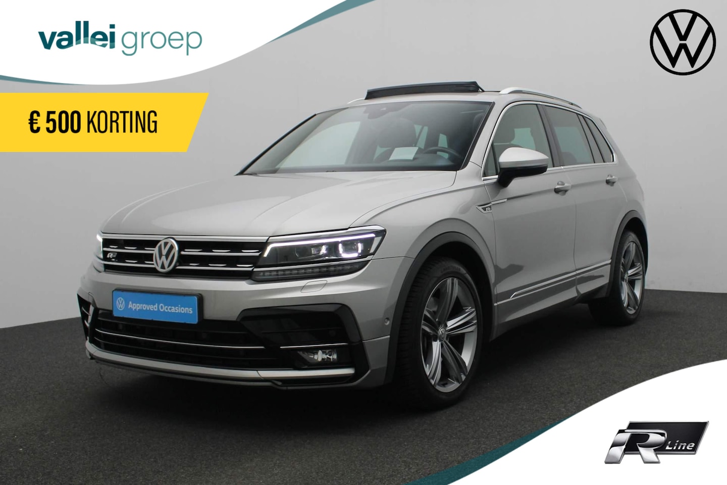 Volkswagen Tiguan - 2.0 TSI 180PK DSG 4Motion Highline Business R / R-Line | Pano | Trekhaak | HUD | 19 inch | - AutoWereld.nl