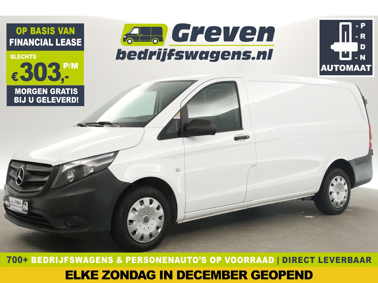 Mercedes-Benz Vito - 114 CDI Lang Automaat Airco Cruise 3 Persoons Elektrpakket Stoelverwarming Schuifdeur - AutoWereld.nl