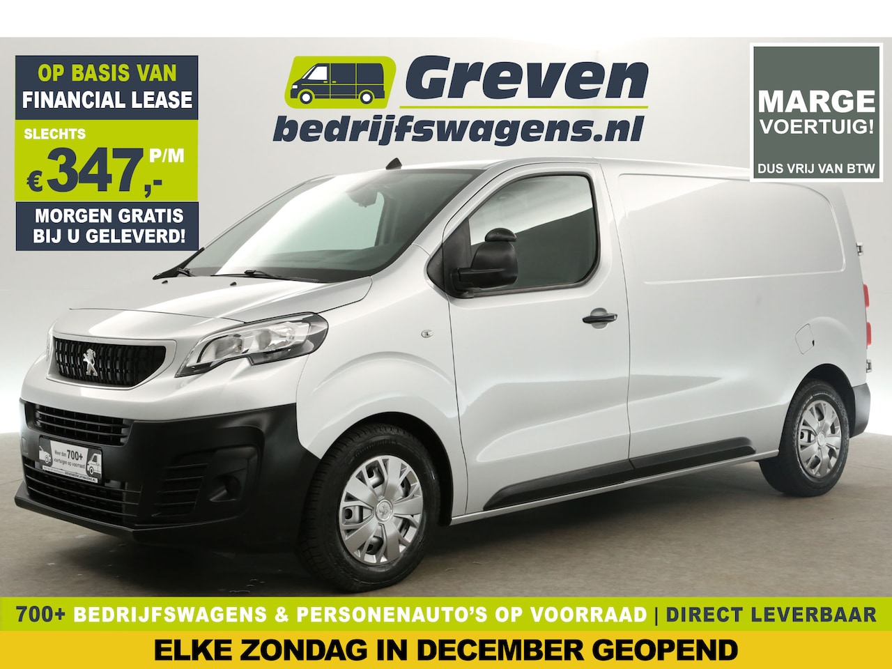 Peugeot Expert - 1.6 BlueHDI L2H1 Marge Airco Cruise Carplay Parkeersensoren Elektrpakket - AutoWereld.nl