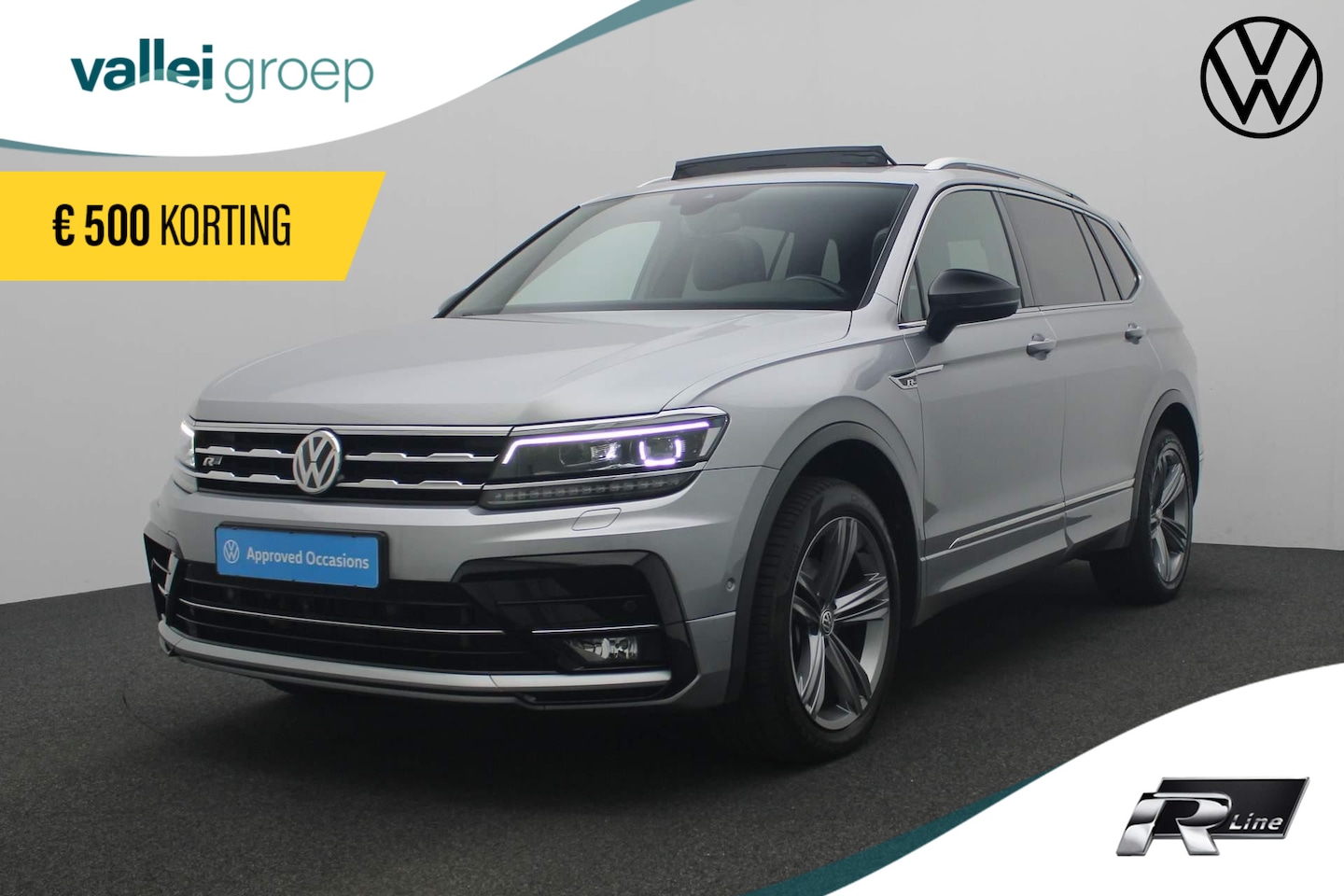 Volkswagen Tiguan Allspace - 1.5 TSI 150PK DSG Highline Business R / R-Line | Pano | Trekhaak | Leder | 360 camera | St - AutoWereld.nl