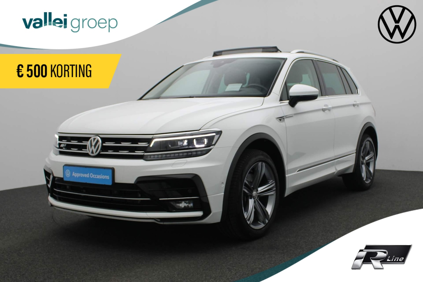 Volkswagen Tiguan - 2.0 TSI 190PK DSG 4Motion Highline Business R | R-Line ext. | Pano | Trekhaak | HUD | 19 i - AutoWereld.nl