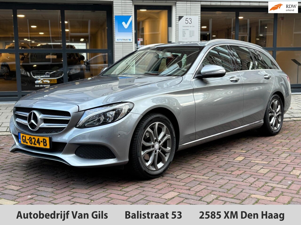 Mercedes-Benz C-klasse Estate - 180 Prestige AUTOMAAT | AIRCO | NAVIGATIE | LED | STOELVERWARMING | TREKHAAK | PDC | - AutoWereld.nl