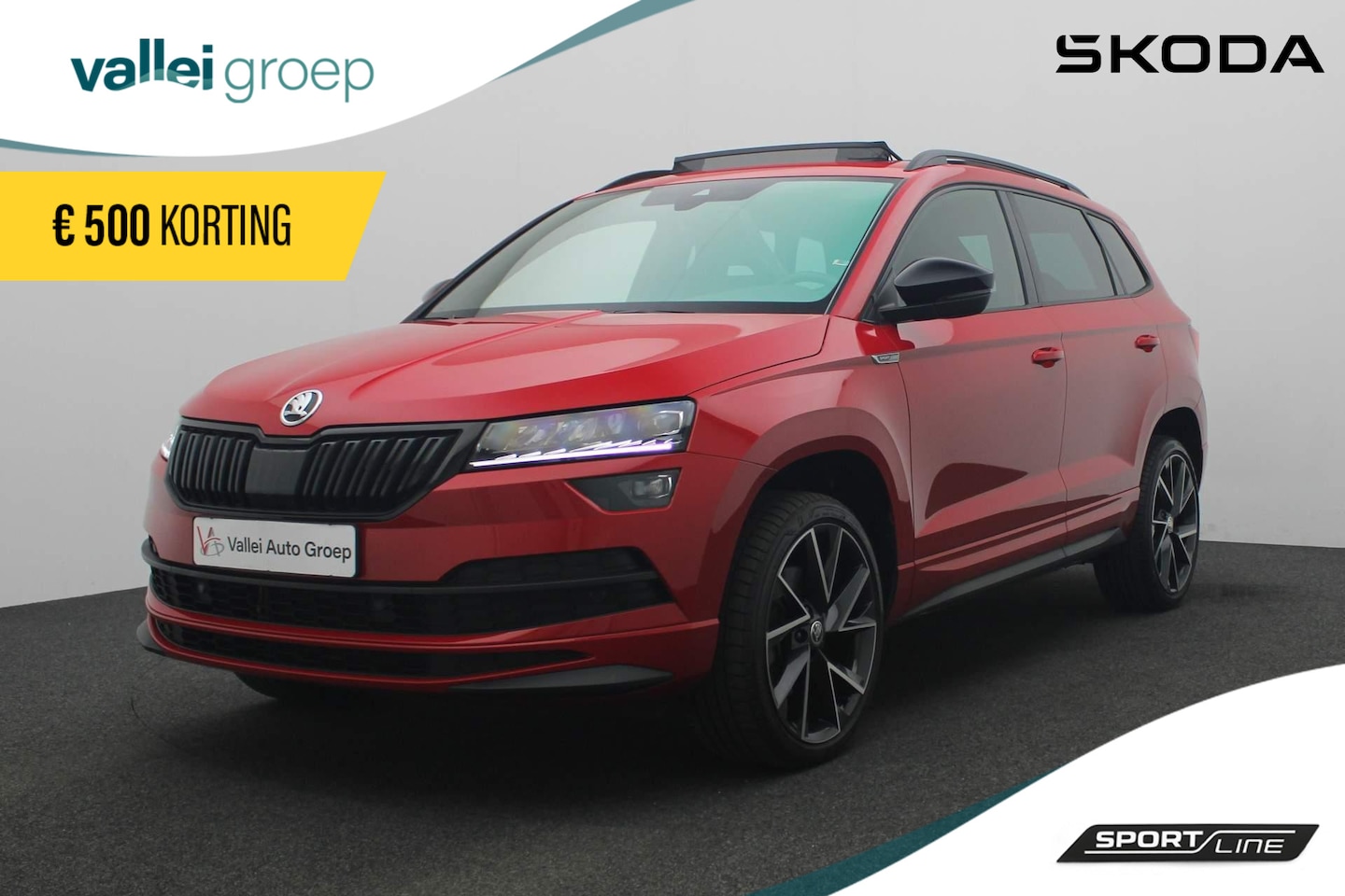 Skoda Karoq - 1.5 TSI 150PK DSG ACT Sportline Business | Pano | Keyless | Navi | 19 inch | Camera | Full - AutoWereld.nl