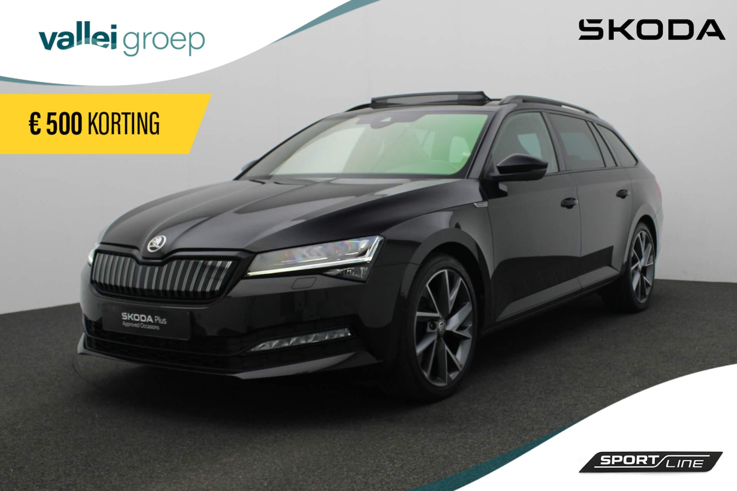 Skoda Superb Combi - 1.4 TSI 218PK DSG iV Sportline Business | Pano | CANTON | 360 camera | Matrix LED | Adapti - AutoWereld.nl