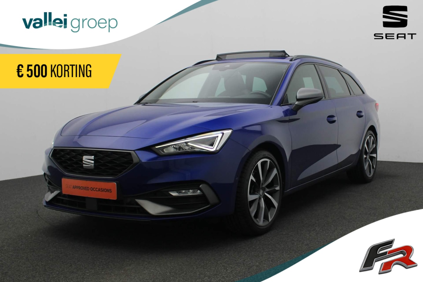 Seat Leon Sportstourer - 1.5 eTSI 150PK DSG FR Business Intense | Pano | Trekhaak | BEATS | Navi | Full LED | Keyle - AutoWereld.nl