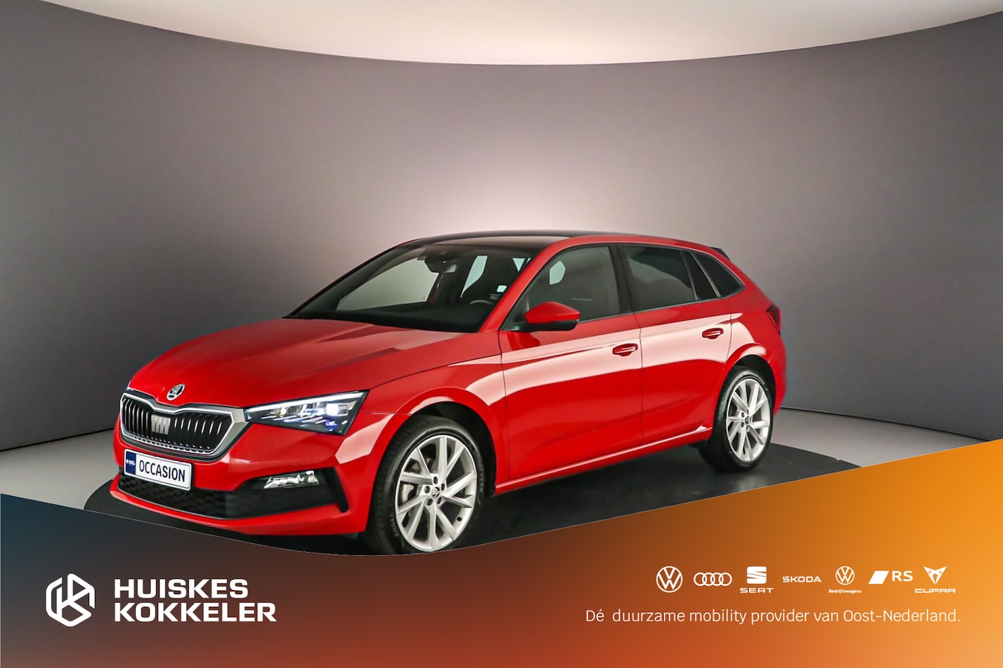 Skoda Scala - Sport Business 1.0 TSI 110pk DSG Automaat Panoramadak, Adaptive cruise control, Achteruitr - AutoWereld.nl