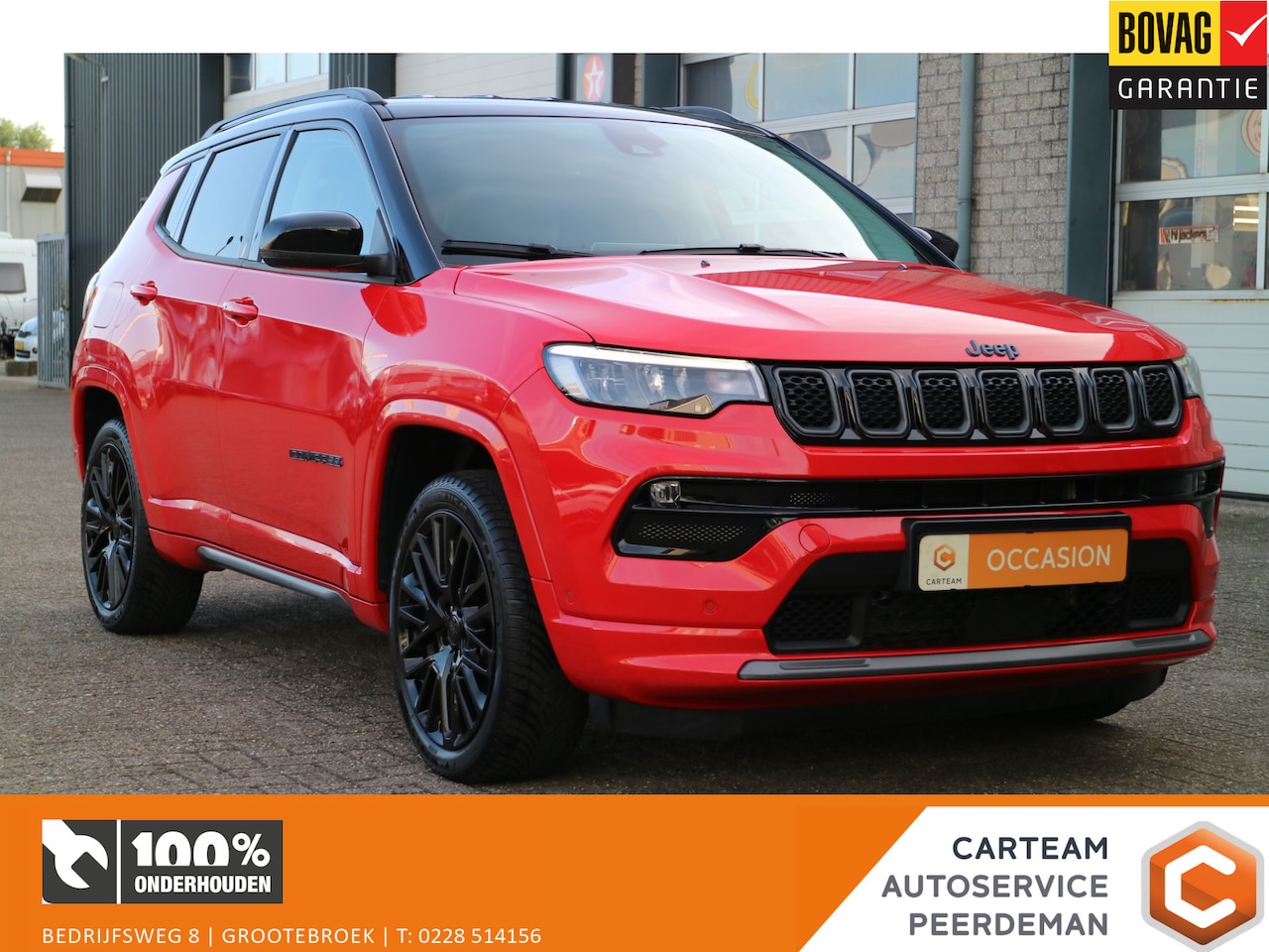 Jeep Compass - 4xe 240 Plug-in Hybrid Electric S | Navi | Leder | Camera | - AutoWereld.nl