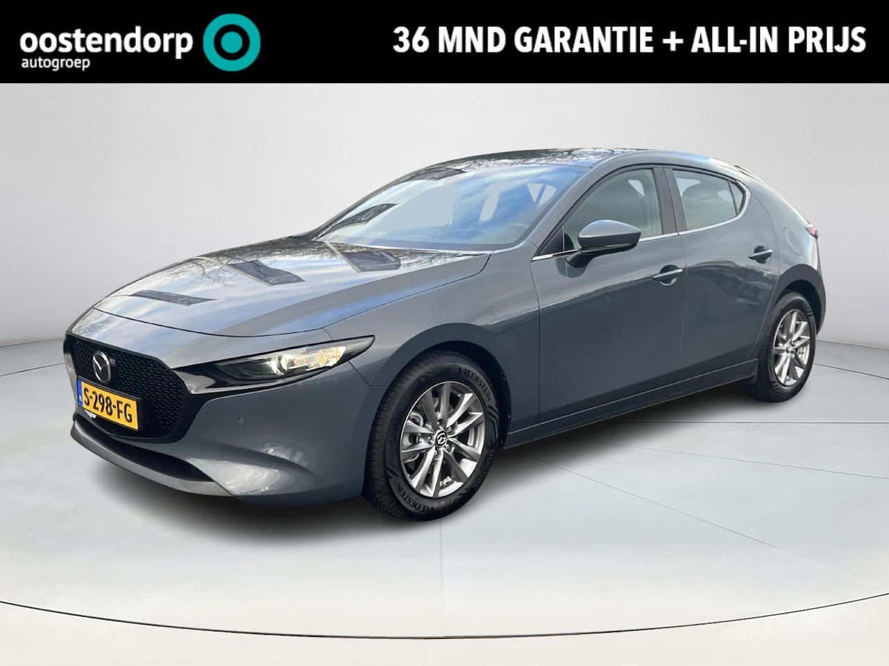 Mazda 3 - 2.0 e-SkyActiv-G M Hybrid 122 Comfort | Leer-pakket | Radar-cruise | All weather banden | - AutoWereld.nl