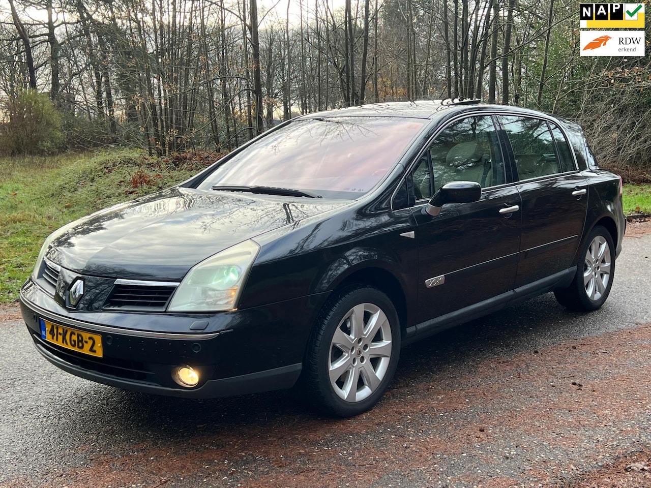 Renault Vel Satis - 2.0 dCi Initiale Zeldzaam Automaat Zwart 2009 - AutoWereld.nl