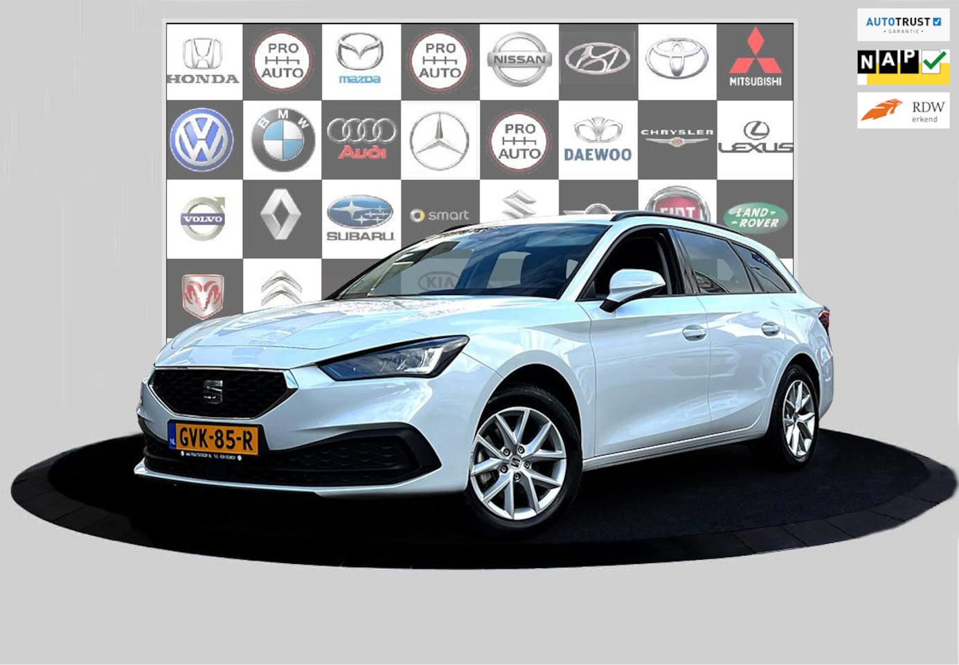 Seat Leon Sportstourer - 1.0 eTSI Style Carplay_Lane dep_Camera_ACC_fabriek garantie - AutoWereld.nl