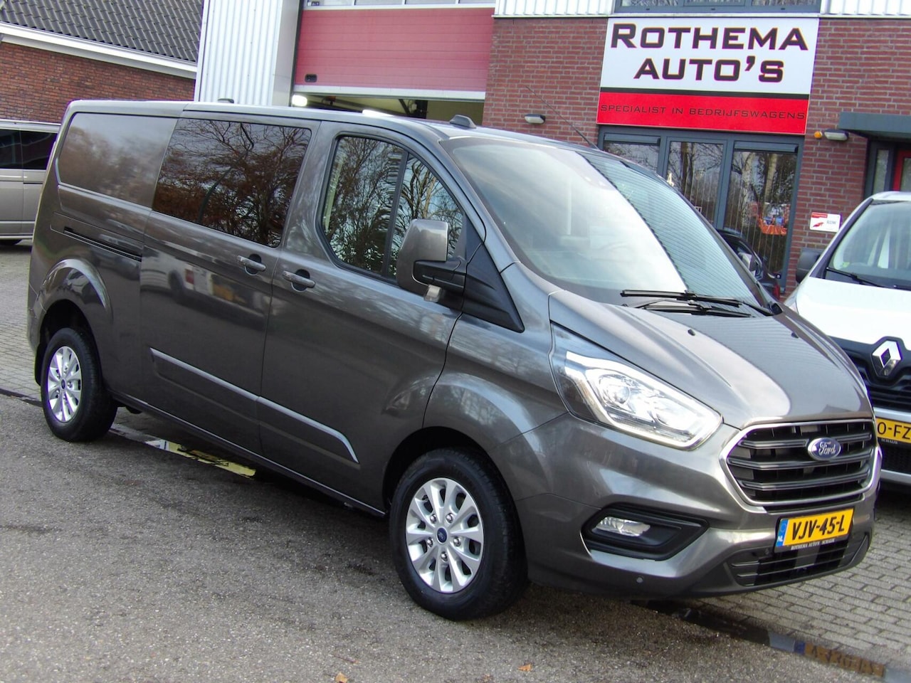 Ford Transit Custom - 2.0 TDCI 130PK LIMITED 2021 DUBCAB NIEUWSTAAT 2x SCHUIFDEUR VELE EXTRA'S - AutoWereld.nl