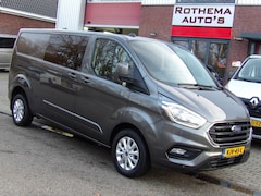 Ford Transit Custom - 2.0 TDCI 130PK LIMITED 2021 DUBCAB NIEUWSTAAT 2x SCHUIFDEUR VELE EXTRA'S