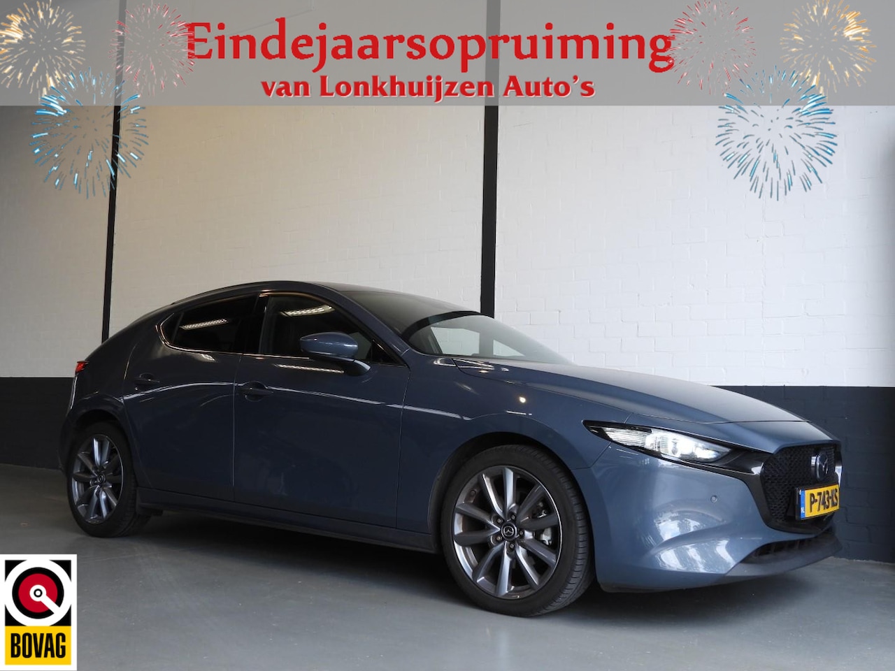 Mazda 3 - 2.0 e-SkyActiv-G M Hybrid 122 Luxury NAVI/LEER/BOSE/HEAD-UP/18"LMV! - AutoWereld.nl